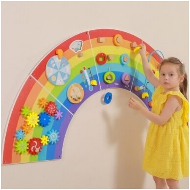 Medinė sensorinė manipuliacinė lenta, 44642 Medinė sensorinė manipuliacinė lenta, 44642