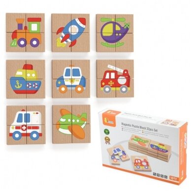 KOKA MAGNĒTI - PUZLE "TRANSPORTLĪDZEKĻI", 50723 KOKA MAGNĒTI - PUZLE "TRANSPORTLĪDZEKĻI", 50723