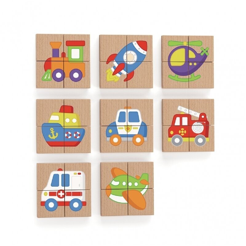 KOKA MAGNĒTI - PUZLE "TRANSPORTLĪDZEKĻI", 50723 1 KOKA MAGNĒTI - PUZLE "TRANSPORTLĪDZEKĻI", 50723 1