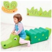 Minkštas vaikiškas komplektas "Krokodilas"