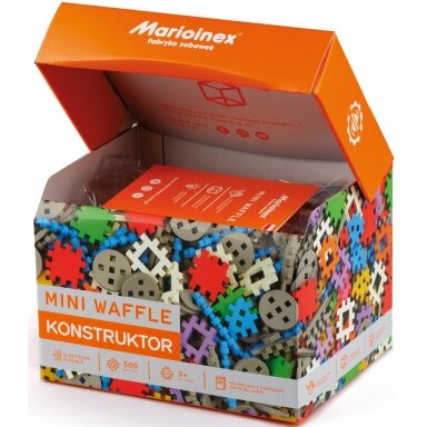 MINI vaflinių konstrukcinių kaladėlių rinkinys, 500 elementų. MINI vaflinių konstrukcinių kaladėlių rinkinys, 500 elementų.