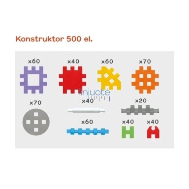 MINI vaflinių konstrukcinių kaladėlių rinkinys, 500 elementų. MINI vaflinių konstrukcinių kaladėlių rinkinys, 500 elementų.