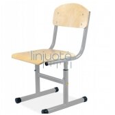 Mokyklinė kėdė, pilka reguliuojama LIN30105A