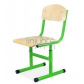 Mokyklinė kėdė, žalia reguliuojama LIN30105C