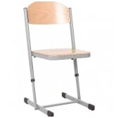 Mokyklinė reg. aukščio 5-6, sustiprintu rėmu kėdė, skirtingų spalvų 096207A