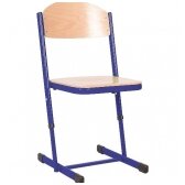 Mokyklinė reg. aukščio 6-7, sustiprintu rėmu kėdė, skirtingų spalvų 096817A