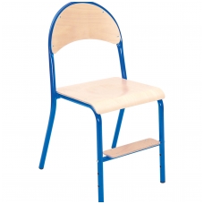 Mokyklinė kėdė su reguliuojamo aukščio pakoju