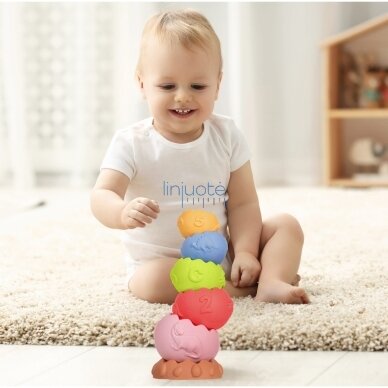 Montessori sensorā piramīda, 13 gab., TUK620 2 Montessori sensorā piramīda, 13 gab., TUK620 2
