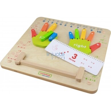 Mokomoji edukacinė priemonė "Skaičiuok ant pirštų" MASTERKIDZ, ME09524 2