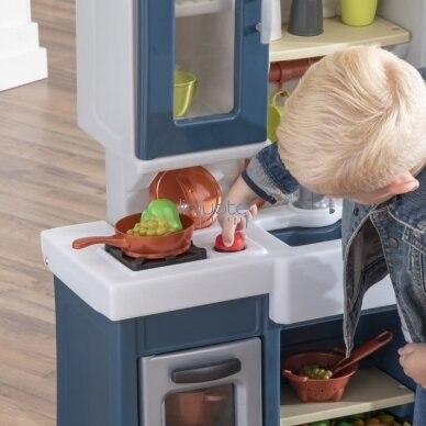 VAIKIŠKA PLASTIKINĖ VIRTUVĖ SU DAUGYBĘ PRIEDŲ,  496400 11