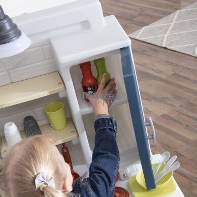 VAIKIŠKA PLASTIKINĖ VIRTUVĖ SU DAUGYBĘ PRIEDŲ,  496400 6