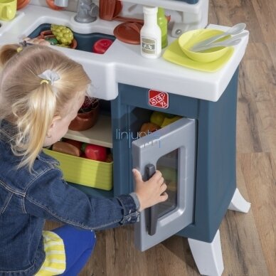 VAIKIŠKA PLASTIKINĖ VIRTUVĖ SU DAUGYBĘ PRIEDŲ,  496400 8