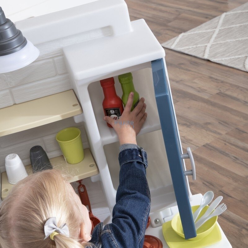 VAIKIŠKA PLASTIKINĖ VIRTUVĖ SU DAUGYBĘ PRIEDŲ,  496400 6