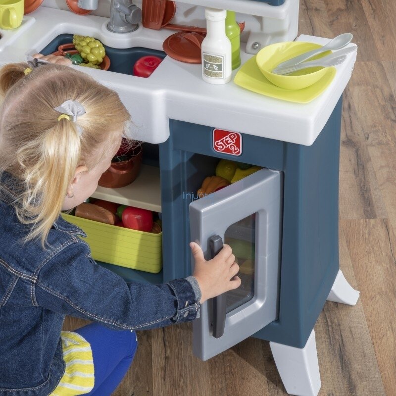 VAIKIŠKA PLASTIKINĖ VIRTUVĖ SU DAUGYBĘ PRIEDŲ,  496400 8