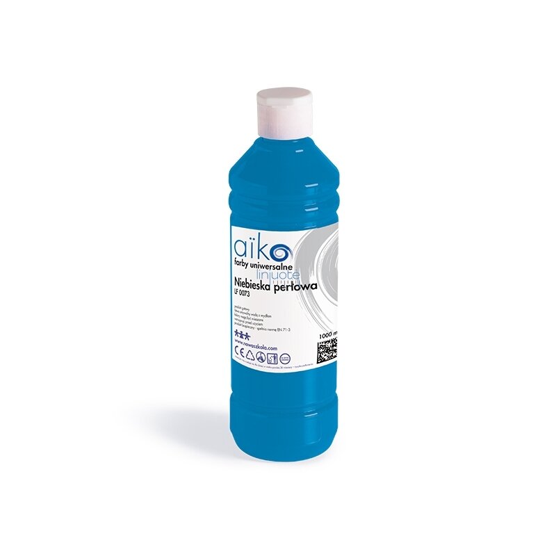 Perlamutrinė tempera 1L mėlyna