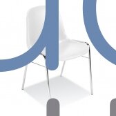 Plastikinė kėdė, balta
