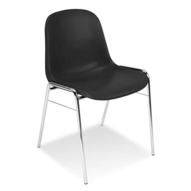 Plastikinė kėdė, juoda Plastikinė kėdė, juoda