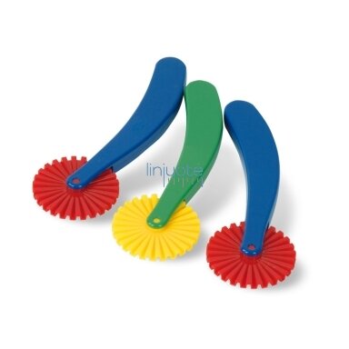 Plastilino pjaustymo ratukai. Raštai