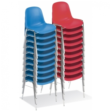 Plastikinė kėdė, mėlyna 1