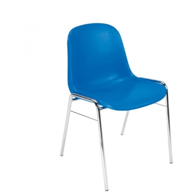Plastikinė kėdė, mėlyna