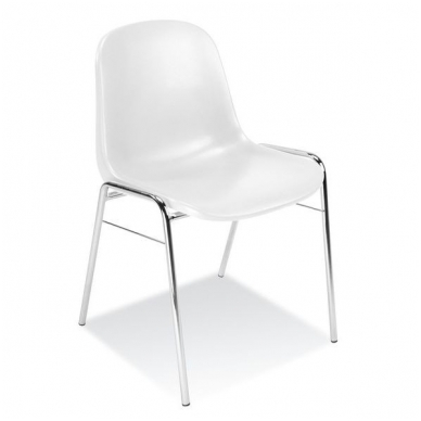 Plastikinė kėdė, balta 1