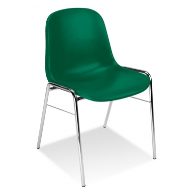 PLatikinė kėdė, tamsiai žalia