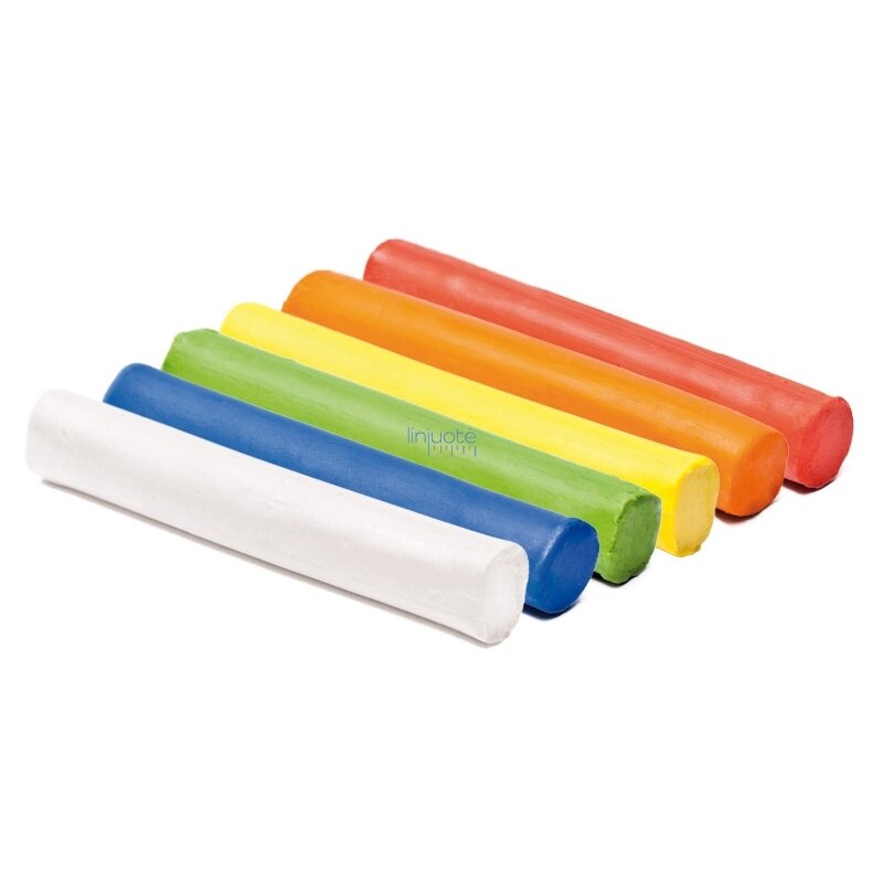 Plastilinas 6 spalvų Plastilinas 6 spalvų