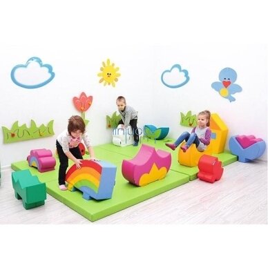 Minkšto kampelio elementas „Lapeliai“, 101273PU 1 Minkšto kampelio elementas „Lapeliai“, 101273PU 1