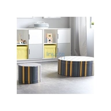 Pufs Ø 80 cm - aplīšu motīvs Pufs Ø 80 cm - aplīšu motīvs