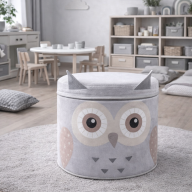 Pufs "Pelēkā Pūce", LIN5101947N Pufs "Pelēkā Pūce", LIN5101947N