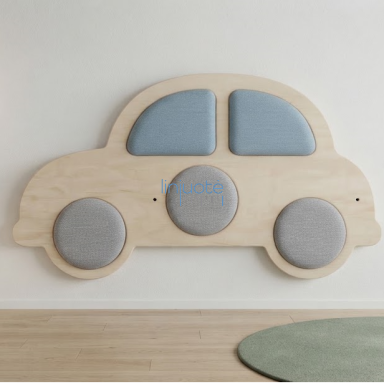 Pufų rinkinys su stovu „Automobilis“, MB00569