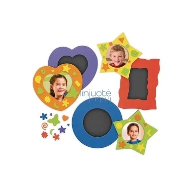 Putplasčio rėmeliai dekoravimui