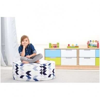 Pufas ø80 cm - rodyklių motyvas 1 Pufas ø80 cm - rodyklių motyvas 1