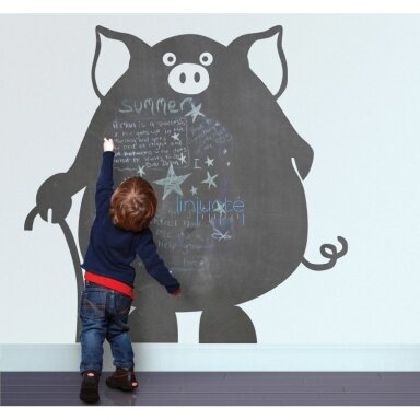 Rašomas lipdukas "Kiaulaitė 1"