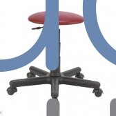Reguliuojamo aukščio laboratorinė kėdė
