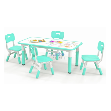 Regulējama galda un 4 krēslu komplekts DSG 7495 Regulējama galda un 4 krēslu komplekts DSG 7495