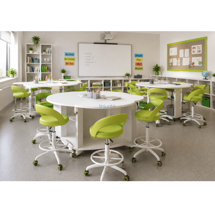 Regulējama augstuma krēsls ar riteņiem, DSGJV12787GN Regulējama augstuma krēsls ar riteņiem, DSGJV12787GN