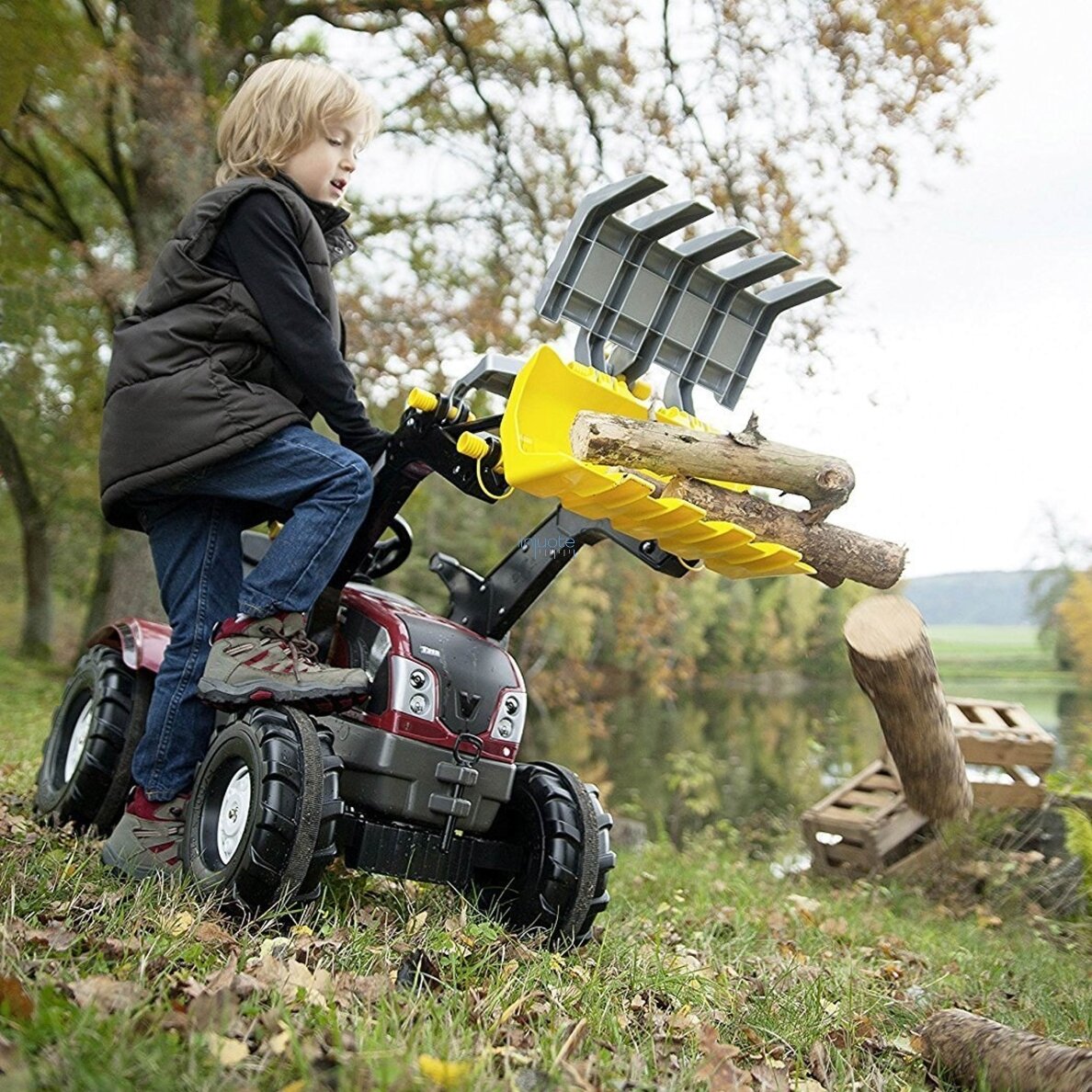Rolly Toys Šaukštas traktoriui medienos pakrovimo griebtuvas 5