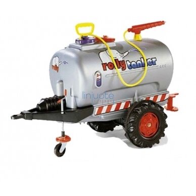 "ROLLY TOYS ROLLYTRAILER" CISTERNINĖ PRIEKABA SU PURKŠTUVU IR SIURBLIU, 122776 "ROLLY TOYS ROLLYTRAILER" CISTERNINĖ PRIEKABA SU PURKŠTUVU IR SIURBLIU, 122776