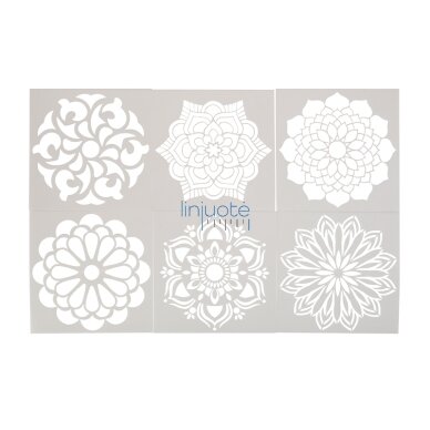 Šablonai. Mandala 1 Šablonai. Mandala 1