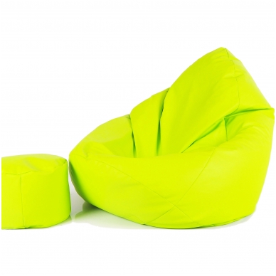 Sēžammaiss XXL Lime + Pufs dāvanā ( ECO āda ) Sēžammaiss XXL Lime + Pufs dāvanā ( ECO āda )