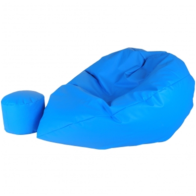 Sēžammaiss XXL Debesszils + Pufs dāvanā (Kodura) Sēžammaiss XXL Debesszils + Pufs dāvanā (Kodura)