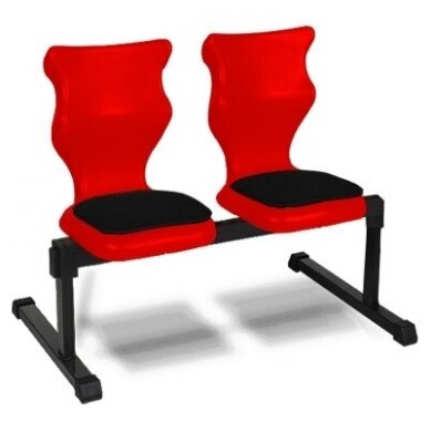 Sertificēts ergonomisks divvietīgs sols ar polsterējumu, dažādās krāsās, izmērs 4–6, BENCHS2 Sertificēts ergonomisks divvietīgs sols ar polsterējumu, dažādās krāsās, izmērs 4–6, BENCHS2