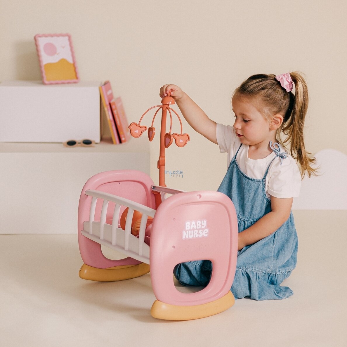 SMOBY Baby Nurse Lopšys su karusele, 220390 3
