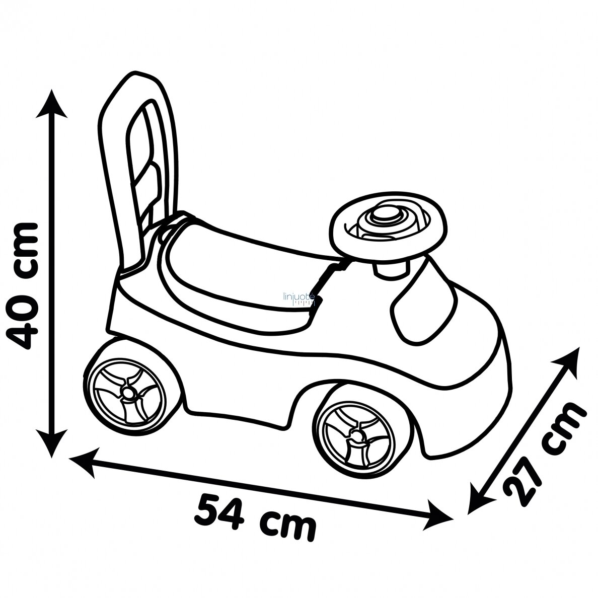 Smoby raudonas automobilis,720541 6 Smoby raudonas automobilis,720541 6