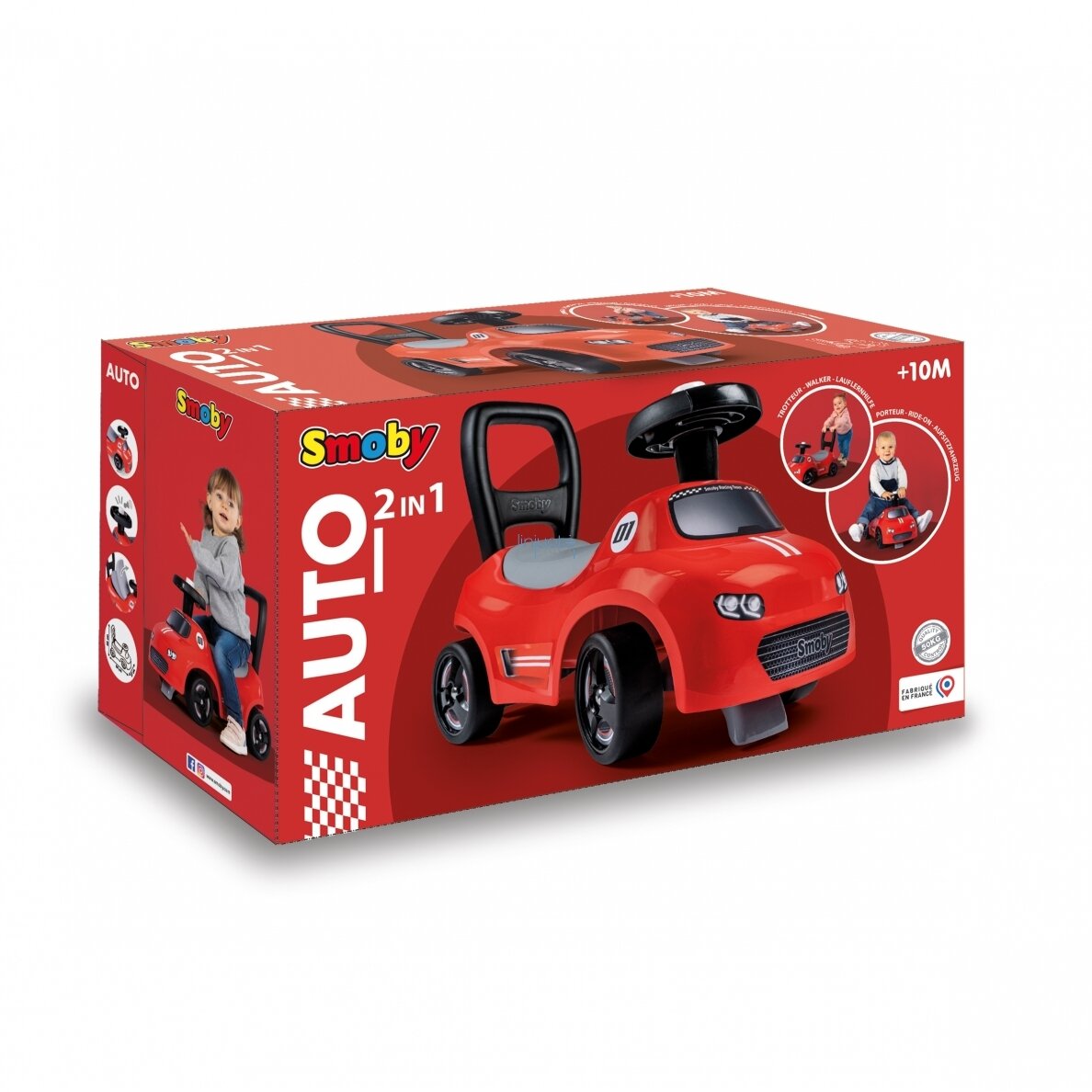 Smoby raudonas automobilis,720541 7 Smoby raudonas automobilis,720541 7
