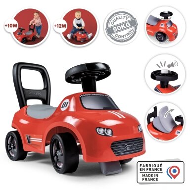 Smoby raudonas automobilis,720541