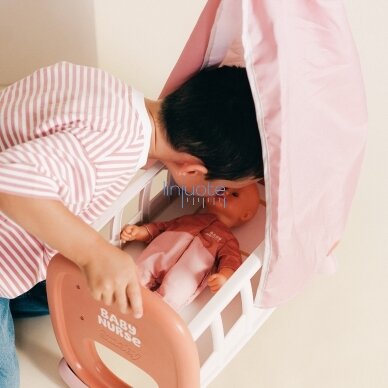 Smoby Baby Nurse Lopšys su baldakimu, 220391 6