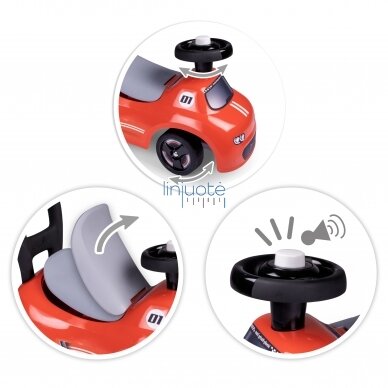 Smoby raudonas automobilis,720541 2 Smoby raudonas automobilis,720541 2