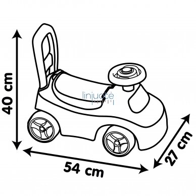 Smoby raudonas automobilis,720541 6 Smoby raudonas automobilis,720541 6